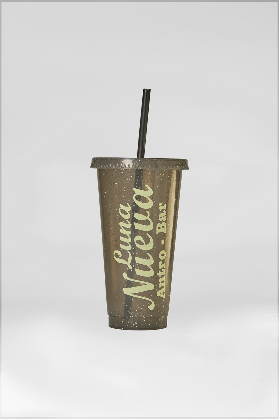 Vasos Glitter 709ml (con tapa y popote)