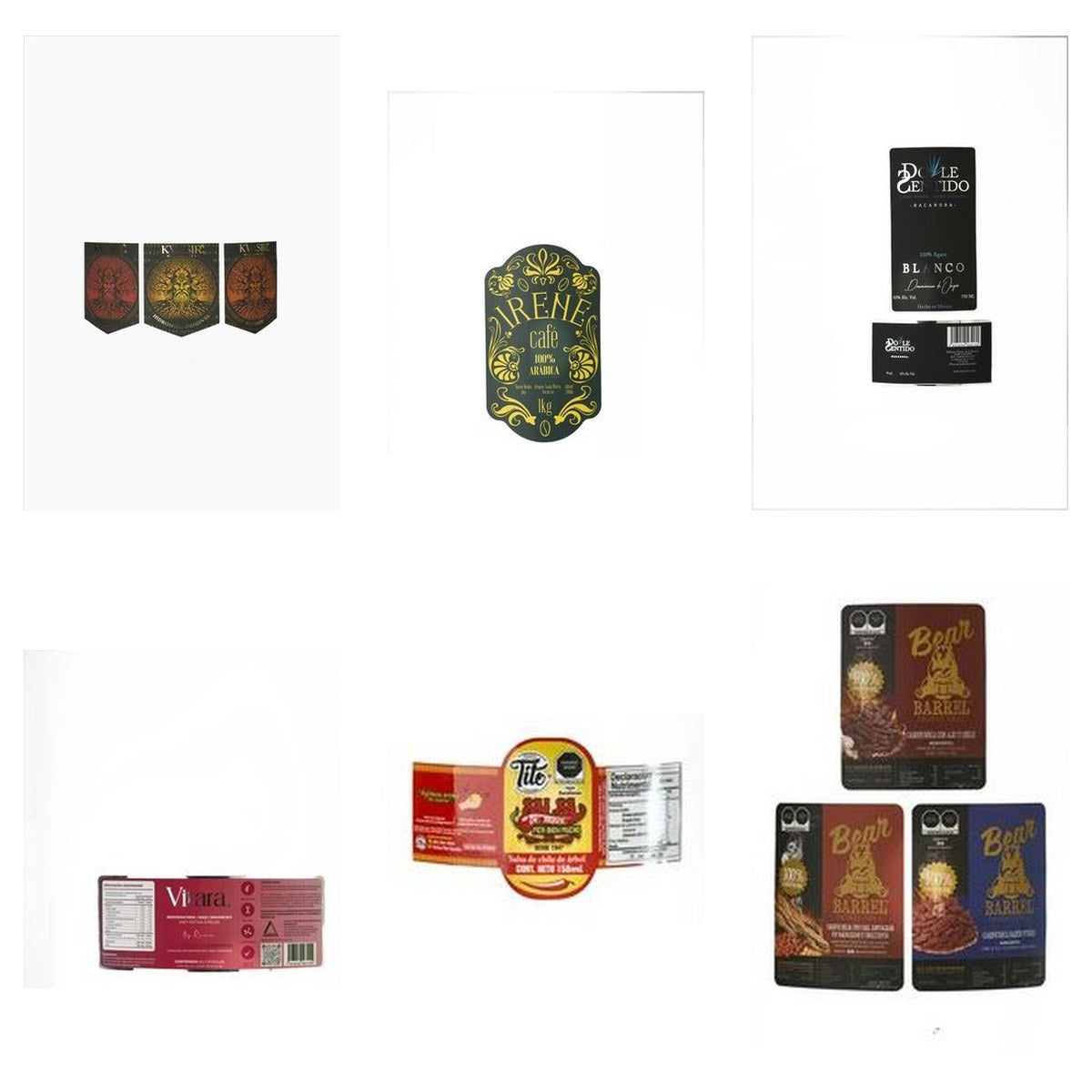 Etiquetas personalizadas de todo tipo