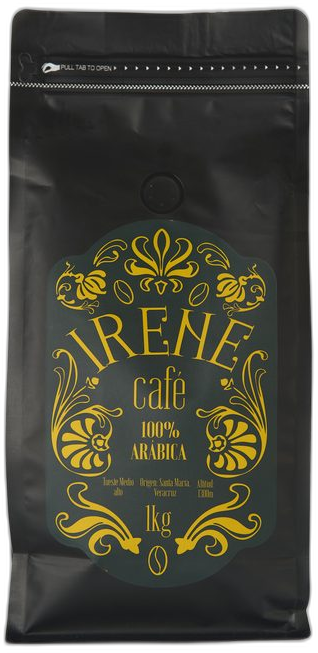 Etiqueta en café