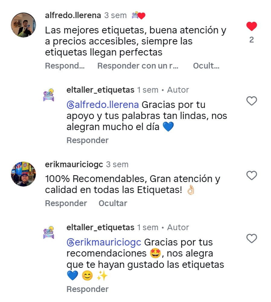Reseña real de cliente de El Taller de Ideas