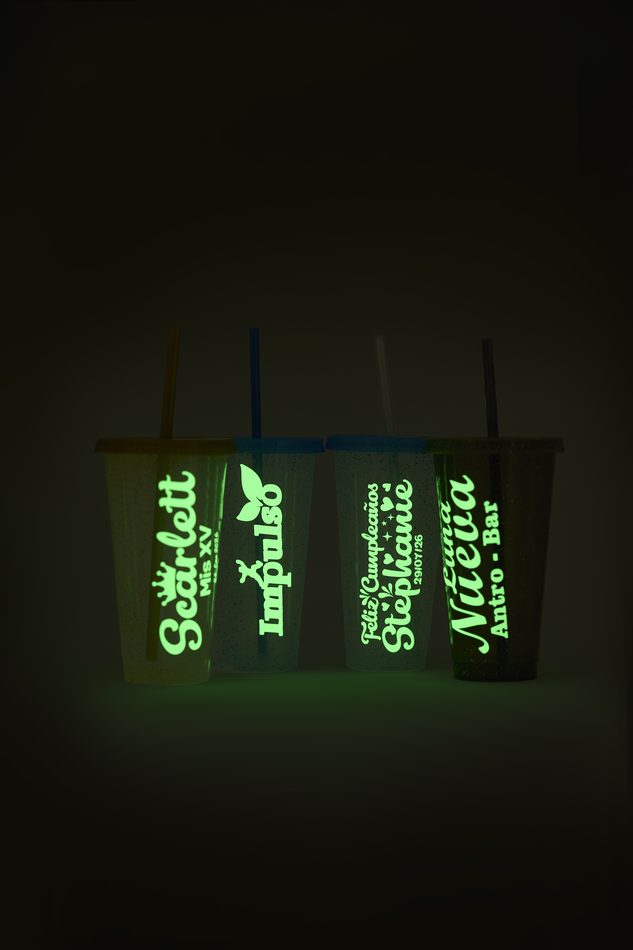 Vaso Fluor · De noche